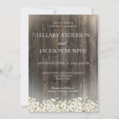 バーンウッドとデイジー結婚式招待状 招待状 (正面)