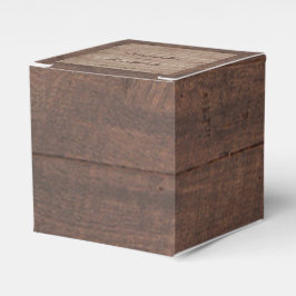 バーンウッドと樺の木カントリーウェディングフライトボックス フェイバーボックス