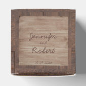 バーンウッドと樺の木カントリーウェディングフライトボックス フェイバーボックス (上部)