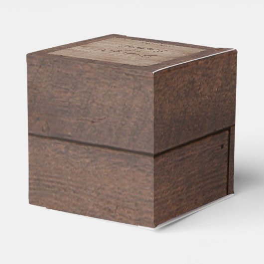 バーンウッドと樺の木カントリーウェディングフライトボックス フェイバーボックス (裏面サイド)