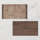 バーンウッドと樺の木カントリーウェディング座席表 プレイスカード (正面/裏面)