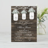 バーンウッドのバビーズブレスメイソンのジャーブライダルシャワー 招待状 (スタンド正面)