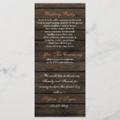 バーンウッドの石工の瓶、サンゴの花プログラム プログラム (裏面)