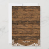 バーンウッドアンドレースウェディングシャワー招待状 招待状 (裏面)