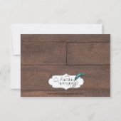 バーンウッドアンド樺の木カントリーウエディングリハーサル 招待状 (裏面)