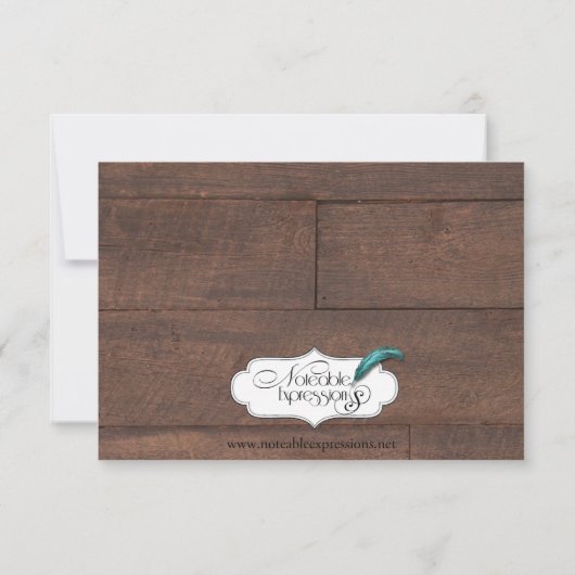 バーンウッドアンド樺の木カントリーウエディングリハーサル 招待状 (裏面)