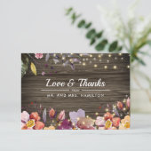 バーンウッドオータムフラワーズ結婚サンキューカード サンキューカード (スタンド正面)