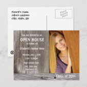 バーンウッドオープンハウス招待状ハガキ インビテーションポストカード (正面/裏面)