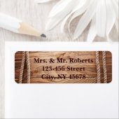 バーンウッドカウボーイブーツウェスタンカントリーウェディング ラベル (インサイチュ)