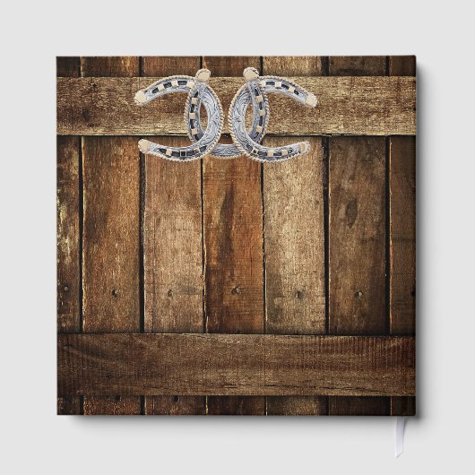 バーンウッドカントリーレース結婚ホースシューズ ゲストブック (裏面)