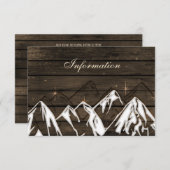 バーンウッドキャンピングマウンテンズ結婚ーズ詳細カード エンクロージャーカード (正面/裏面)