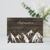 バーンウッドキャンピングマウンテンズ結婚ーズ詳細カード エンクロージャーカード (スタンド正面)