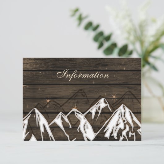 バーンウッドキャンピングマウンテンズ結婚ーズ詳細カード エンクロージャーカード (スタンド正面)