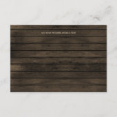 バーンウッドキャンピングマウンテンズ結婚ーズ詳細カード エンクロージャーカード (裏面)