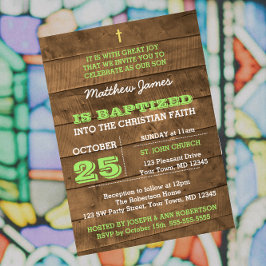 バーンウッドグリーンバプテスマ招待状 招待状