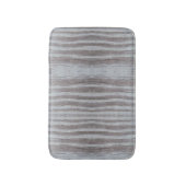 バーンウッドグレーグレーブラックバーチカルマストライプのット バスマット (正面縦)