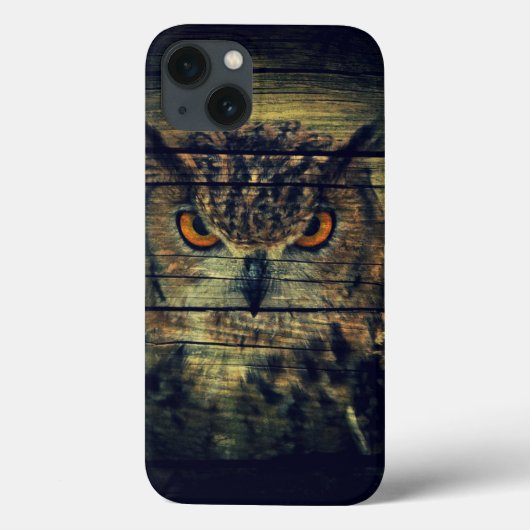 バーンウッドゴシック野鳥不気味フクロウ Case-Mate iPhoneケース (裏面)
