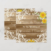 バーンウッドサンフラワーズとヴィンテージレー救スザダット セーブザデート (正面/裏面)