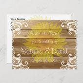 バーンウッドサンフラワーズとヴィンテージレー救スザダット 案内ポストカード (正面/裏面)