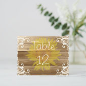 バーンウッドサンフラワーズアンドヴィンテージレース ポストカード (スタンド正面)