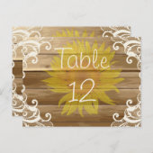 バーンウッドサンフラワーズアンドヴィンテージレース ポストカード (正面/裏面)