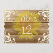 バーンウッドサンフラワーズアンドヴィンテージレース ポストカード (裏面)