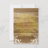 バーンウッドサンフラワーズアンドヴィンテージレースRSVP 出欠カード (裏面)