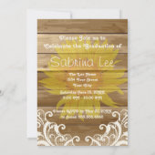 バーンウッドサンフラワーズヴィンテージレース卒業 招待状 (裏面)