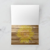 バーンウッドサンフラワーズ&ヴィンテージレースありがとう サンキューカード (内部)