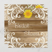 バーンウッドサンフラワーズ&ヴィンテージレースブライダルショーウ 招待状 (正面/裏面)