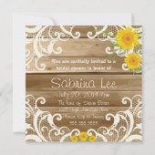 バーンウッドサンフラワーズ&ヴィンテージレースブライダルショーウ 招待状 (裏面)