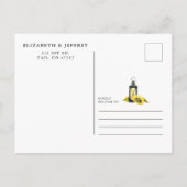 バーンウッドストリングライトサンフラワーデートを保存 案内ポストカード (裏面)