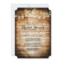 バーンウッドストリングライト素朴ブライダルシャワー