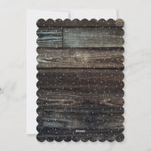 バーンウッドタイポグラフィスノー写真メリークリスマス シーズンカード (裏面)