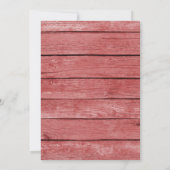 バーンウッドダスティ素朴フラワーズ引っ越し祝いパーティーパーティー 招待状 (裏面)