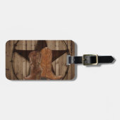 バーンウッドテキサス州スターウェスタンカントリーカウボーイブーツ ラゲッジタグ (正面横)