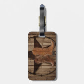 バーンウッドテキサス州スターウェスタンカントリーカウボーイブーツ ラゲッジタグ (裏面縦)