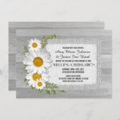 バーンウッドデイジーラスティック結婚式招待状デイジー2 招待状 (正面/裏面)