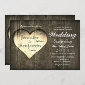 バーンウッドハートカントリーウエディング招待状 招待状 (正面/裏面)