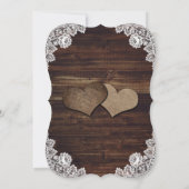 バーンウッドバーラップレースストリングライツ結婚の写真 セーブザデート (裏面)