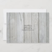 バーンウッドピンクハートの後結婚の写真 招待状 (裏面)