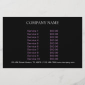 バーンウッドフラワーボタニカル自然フローリスト チラシ (裏面)