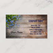 バーンウッドフラワーボタニカル自然フローリスト 名刺 (正面)