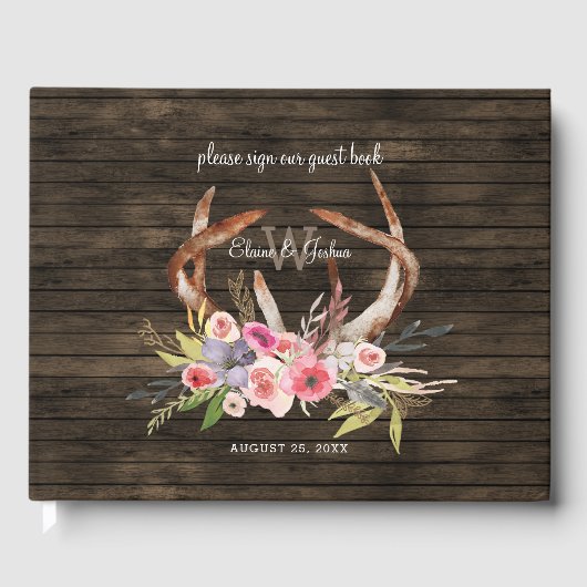 バーンウッドフローラアントララスト結婚ティックのゲストブック ゲストブック (正面)