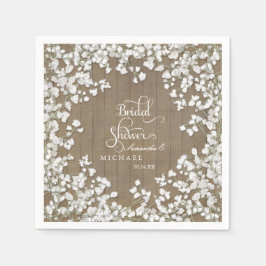 バーンウッドブライダルシャワーデコバービーズブレスリース スタンダードカクテルナプキン