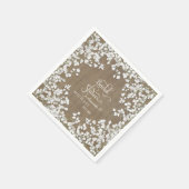 バーンウッドブライダルシャワーデコバービーズブレスリース スタンダードカクテルナプキン (角)