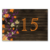 バーンウッドプラム紅葉結婚のテーブル番号 テーブルナンバー (裏面)