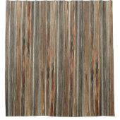 バーンウッドプリント素朴カントリーウエスタンシャワー シャワーカーテン (正面)