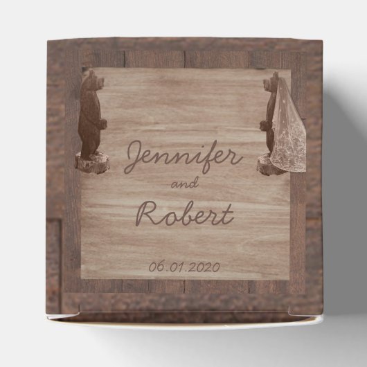バーンウッドベアーカントリー結婚式のお願いボックス フェイバーボックス (上部)