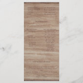 バーンウッドベアーズカントリーウェディングプログラム プログラム (裏面)